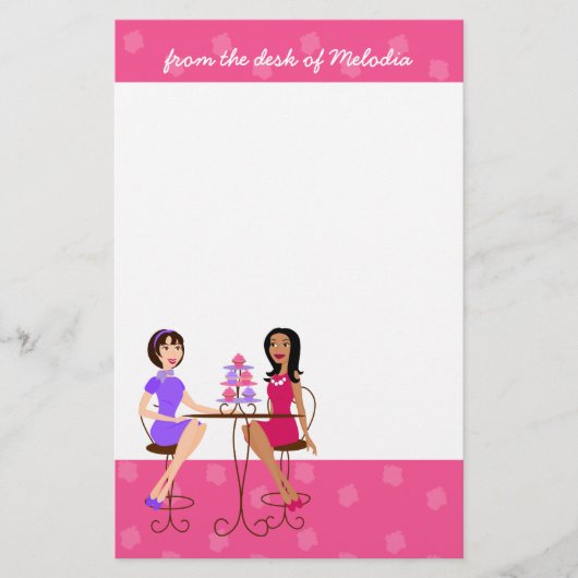 Die besten Freunde und Cupcakes! Briefpapier (Vorderseite)