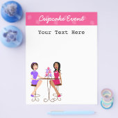 Die besten Freunde und Cupcakes! Flyer (Einzeln)