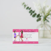 Die besten Freunde und Cupcakes Visitenkarte (Stehend Vorderseite)