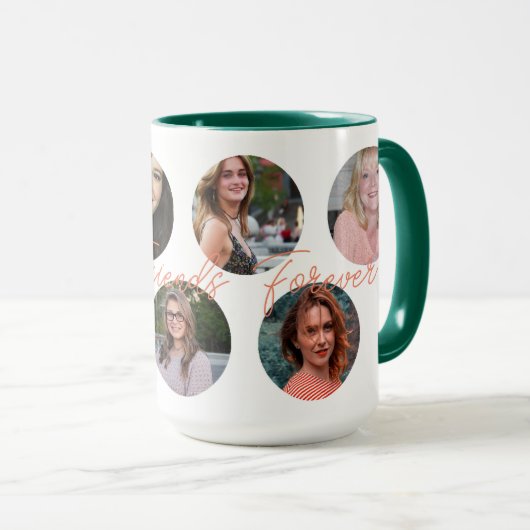 Die besten Freunde und Haustiere FotoCollage mit C Tasse (VorderseiteRechts)