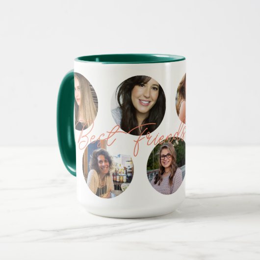 Die besten Freunde und Haustiere FotoCollage mit C Tasse (Vorderseite Links)