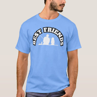Die besten Freunde Vater mit Tochter Weiß Geschenk T-Shirt
