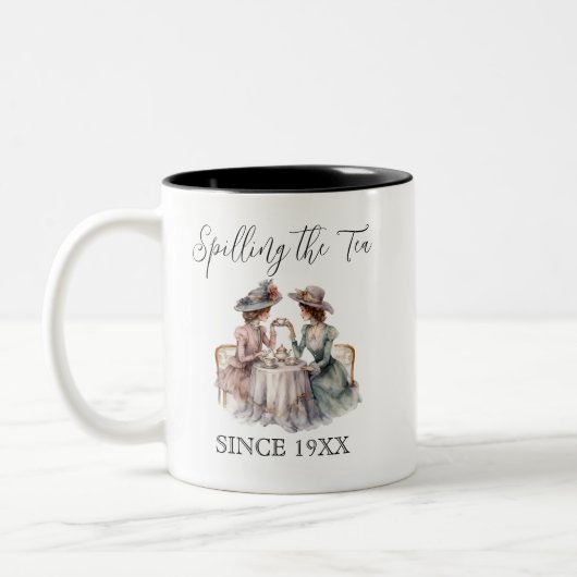 Die besten Freunde Vergnügen am Tee Tasse (Links)