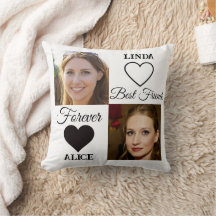 Die besten Freunde verschenken Schwarz-weißes Herz