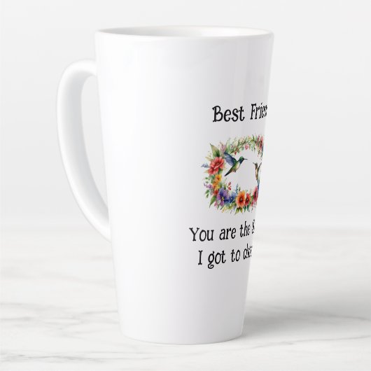Die besten Freunde Verse Kaffee/Latte-Tasse Milchtasse (Linke Ecke)