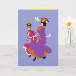 Die besten Freunde Vintager Frauen machen Mischief Karte
