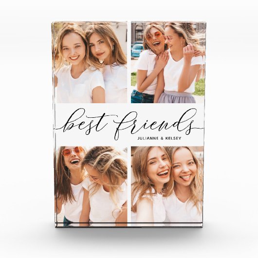 Die besten Freunde von benutzerdefinierten Text un Fotoblock (Vorderseite)