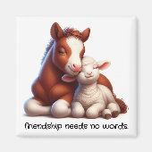 Die besten Freunde von Foal & Lamm teilen einen Be Magnet (Vorne)