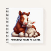 Die besten Freunde von Foal & Lamm teilen einen Be Notizblock (Vorderseite)