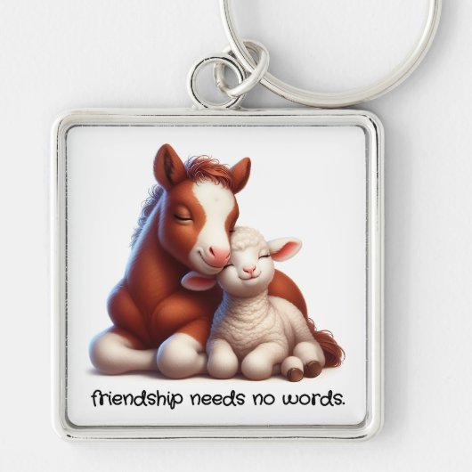 Die besten Freunde von Foal & Lamm teilen einen Be Schlüsselanhänger (Vorne)