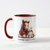 Die besten Freunde von Foal & Lamm teilen einen Be Tasse (Links)