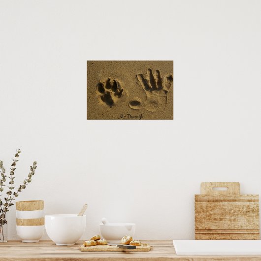 Die besten Freunde von Hand Prints Poster (Küche)