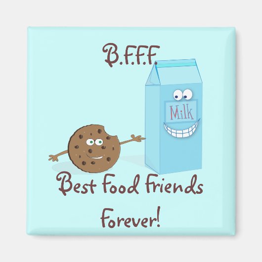 Die besten Freunde von Lebensmitteln für immer Magnet (Vorne)