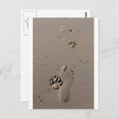 Die besten Freunde von Mensch und Hund Postkarte (Vorne/Hinten)