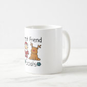 Die besten Freunde Weihnachtsmann und Rentier - We Kaffeetasse (VorderseiteRechts)