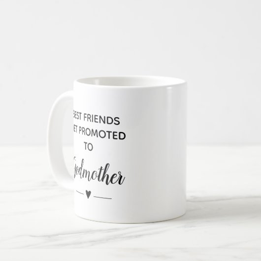 Die besten Freunde werden auf Godmatervorschlag au Kaffeetasse (Vorderseite Links)