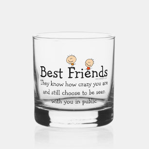 Die besten Freunde Whiskyglas