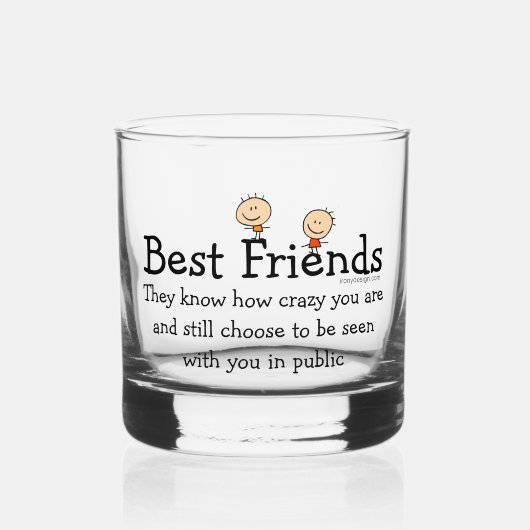 Die besten Freunde Whiskyglas (Vorderseite)