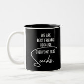 Die besten Freunde Zweifarbige Tasse (Links)