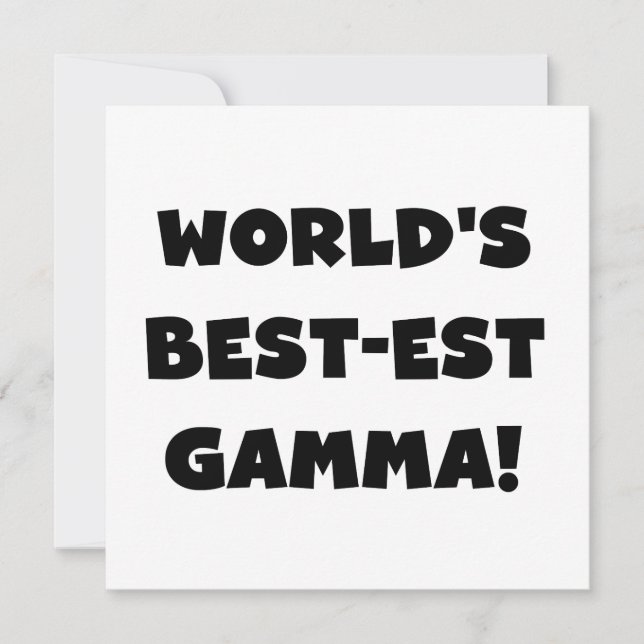 Die besten Gamma Schwarz und Weiß der Welt (Vorderseite)