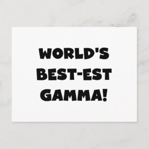 Die besten Gamma Schwarz und Weiß der Welt Postkarte