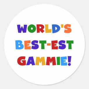 Die besten Gammie-Farben der Welt - Geschenke Runder Aufkleber