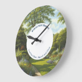Die besten Gartengärten der Welt Große Wanduhr (Winkel)