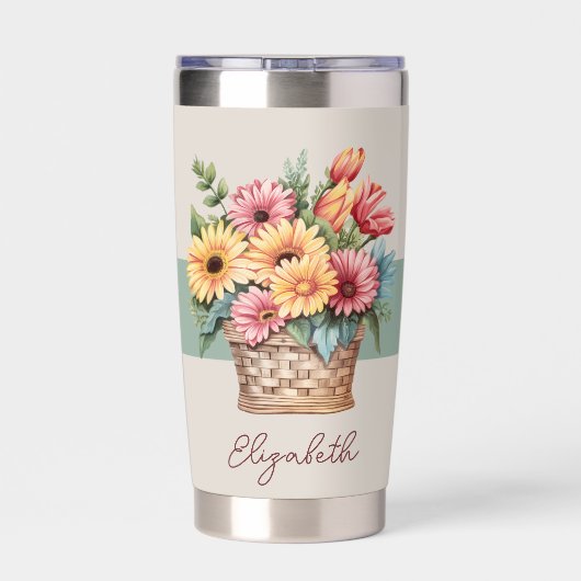 Die besten gerbernen Blume je Thermobecher (Rückseite)