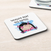 Die besten Geschenke der Black Hair World Getränkeuntersetzer (Linke Seite)