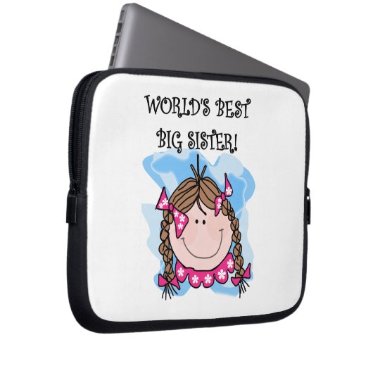 Die besten Geschenke der brünetten Welt Laptopschutzhülle (Vorne Rechts)