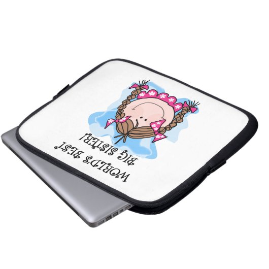 Die besten Geschenke der brünetten Welt Laptopschutzhülle (Vorne Knopf)