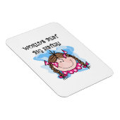 Die besten Geschenke der brünetten Welt Magnet (Rechte Seite)