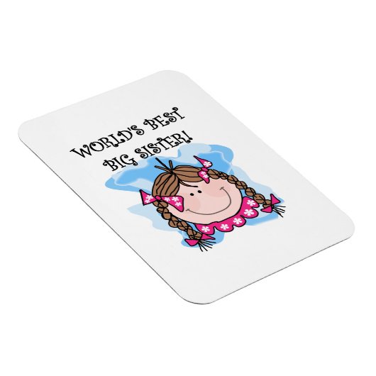 Die besten Geschenke der brünetten Welt Magnet (Rechte Seite)