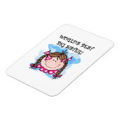 Die besten Geschenke der brünetten Welt Magnet (Linke Seite)