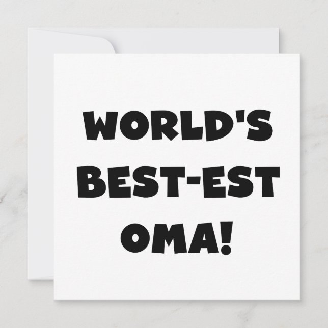 Die besten Geschenke der Welt aus Oma, Schwarz ode (Vorderseite)