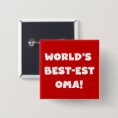Die besten Geschenke der Welt aus Oma, Schwarz ode Button (Vorne & Hinten)