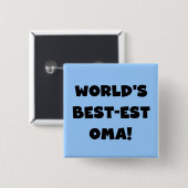 Die besten Geschenke der Welt aus Oma, Schwarz ode Button (Vorne & Hinten)