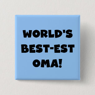 Die besten Geschenke der Welt aus Oma, Schwarz ode Button