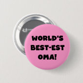 Die besten Geschenke der Welt aus Oma, Schwarz ode Button (Vorne & Hinten)