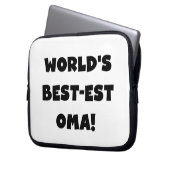 Die besten Geschenke der Welt aus Oma, Schwarz ode Laptopschutzhülle (Vorderseite Links)