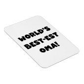 Die besten Geschenke der Welt aus Oma, Schwarz ode Magnet (Rechte Seite)