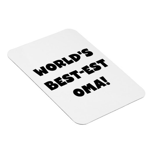 Die besten Geschenke der Welt aus Oma, Schwarz ode Magnet (Rechte Seite)