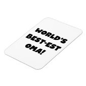 Die besten Geschenke der Welt aus Oma, Schwarz ode Magnet (Linke Seite)