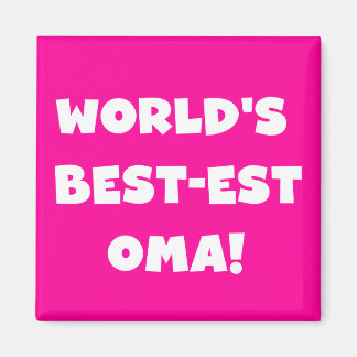 Die besten Geschenke der Welt aus Oma, Schwarz ode Magnet