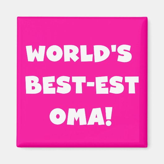 Die besten Geschenke der Welt aus Oma, Schwarz ode Magnet (Vorne)