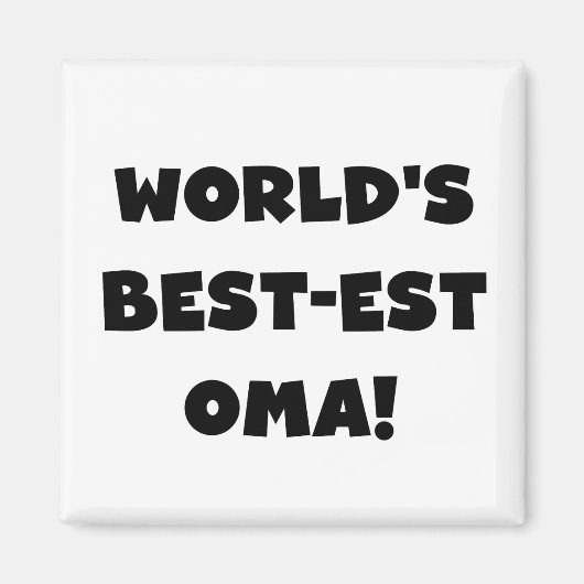 Die besten Geschenke der Welt aus Oma, Schwarz ode Magnet (Vorne)