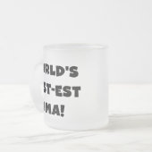 Die besten Geschenke der Welt aus Oma, Schwarz ode Mattglastasse (Vorderseite Links)