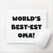 Die besten Geschenke der Welt aus Oma, Schwarz ode Mousepad (Mit Mouse)