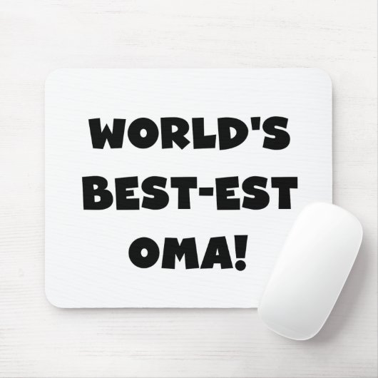 Die besten Geschenke der Welt aus Oma, Schwarz ode Mousepad (Mit Mouse)