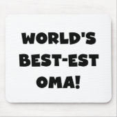 Die besten Geschenke der Welt aus Oma, Schwarz ode Mousepad (Vorne)